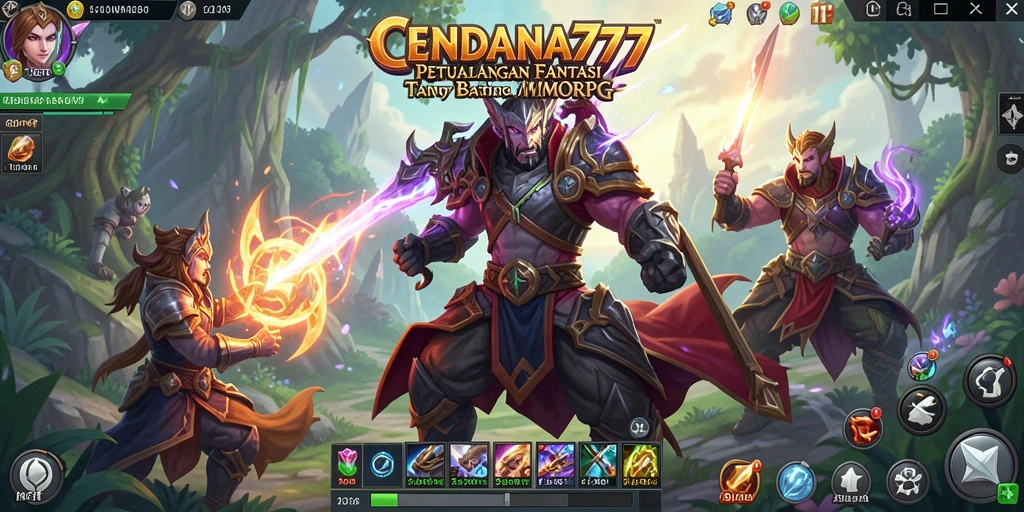 Tampilan gameplay CENDANA777 yang memukau dengan aksi pertarungan seru.