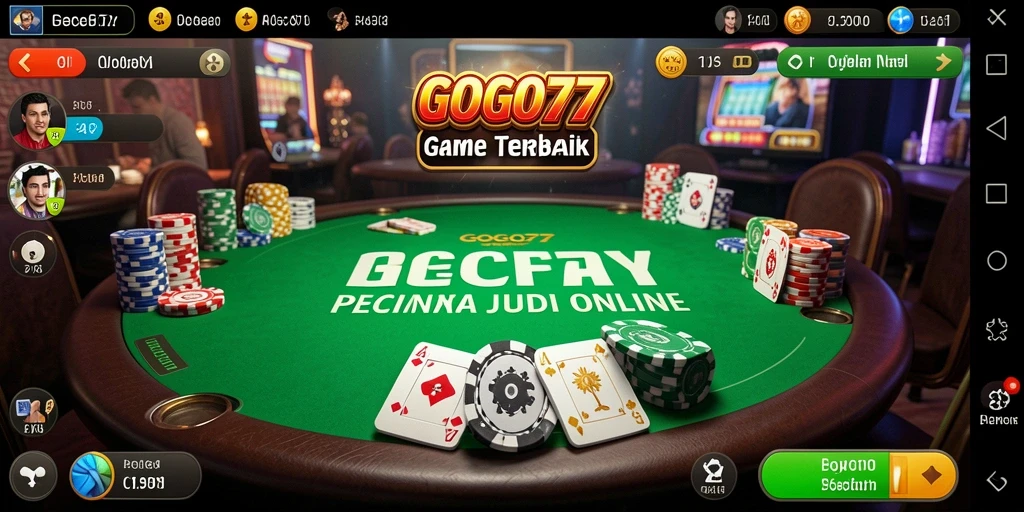Screenshot GOGO77 menampilkan gameplay menarik dalam permainan Poker.