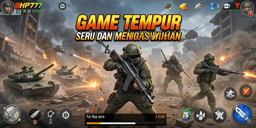 Gameplay seru dan dinamis saat bertempur di HP777.