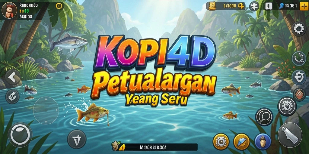 Screenshot menunjukkan gameplay seru dalam KOPI4D dengan pemandangan laut yang indah.