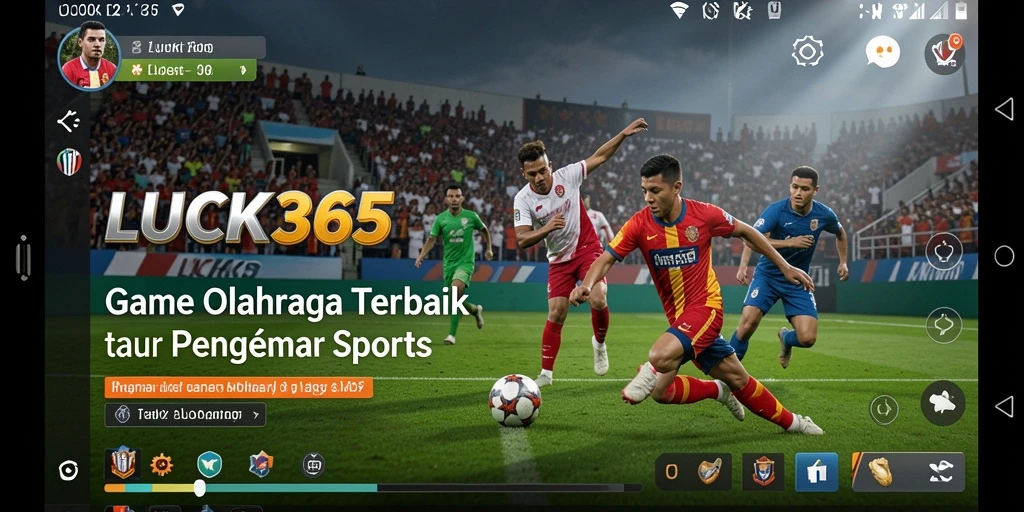 Tampilan gameplay <strong>LUCK365</strong> dengan aksi seru olahraga.