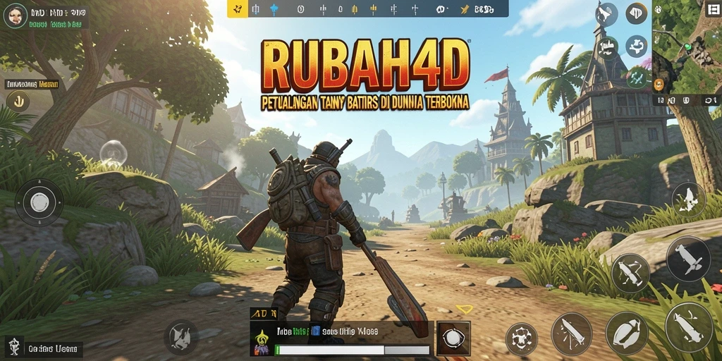 Tampilan menakjubkan dari gameplay RUBAH4D di dunia terbuka.